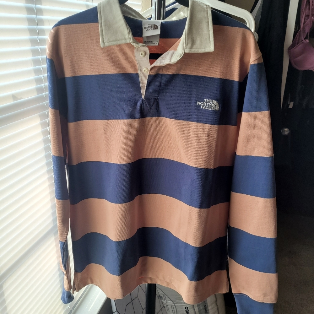 North face rugby love sleeve shirt
